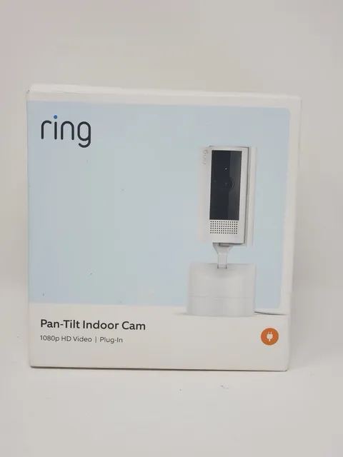 Ring Pan-Tilt Indoor Cam w/360° Horizontal Pan Coverage, Live View, Two-Way,New 