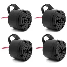 100dB Waterproof Black Backup Alarm - 4PCS