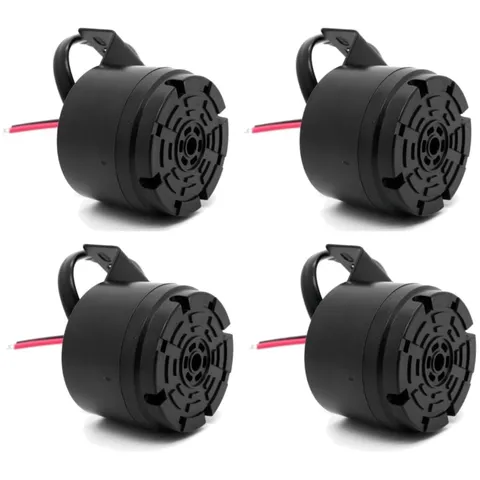 100dB Waterproof Black Backup Alarm - 4PCS