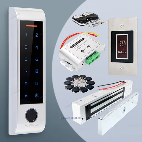 HOMSECUR IP66 APP WIFI Fingerprint Password RFID 125Khz Access Control WG26~44