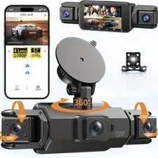 dashcam 4 channels wifi car dvr dashboard cameras for car way back box parking m