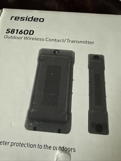 Resideo 5816OD Outdoor Wireless Weatherproof Contact Sensor Transmitter, Black