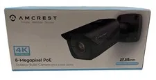 Amcrest IP8M-2496EB-28MM 4K 8MP PoE Outdoor Weatherproof Bullet IP Camera Black