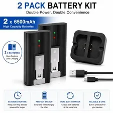 2 Pack Replacement Batteries and Dual Charger Kit for Ring Doorbell Cameras