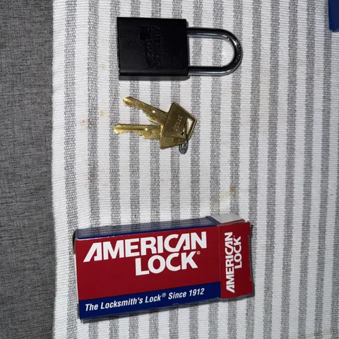 6 - American Lock A1106 Black Aluminum Safety Padlock, A1106BLK, Lockout - New