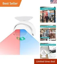 Battery-Powered Infrared Door Sensor Chime | 39 Tones with Easy Installation