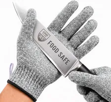 A5 Cut Resistant Gloves, Food Grade Kitchen Safety Gloves | for Chef Meat Cut...