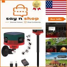140db Solar Outdoor Motion Sensor Alarm - 13 Sounds for Ultimate Deterrence