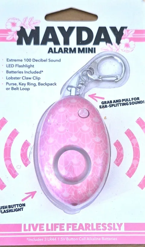 Mayday Mini Alarm Personal Safety Alarm For Purse Key Ring Backpack Or Belt Loop