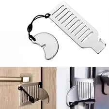 Safety Anti-Theft Door Blocker Portable 8Cm Stainless Steel Safe Security Tool f