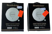 Lot of 2 Brookstone Smart Water Leak Sensors Detectors