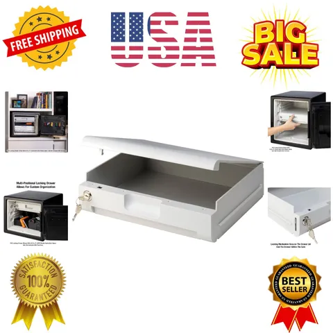 Locking Drawer for and Safes, Multi-Positional Shelf Accessory for 0.8 and 1....