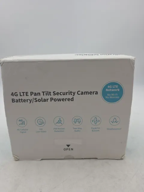 4G LTE Mobile Home Security Camera Battery Power Pan Tilt  PT & Solar Panel Camo