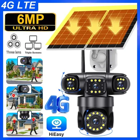4G LTE Solar Security Camera Wireless Outdoor Night Vision Pan Tilt Surveillance
