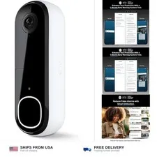 Arlo Video Doorbell HD (2nd Gen) Wireless or Wired - 1-Cam | HD head-to-toe v...