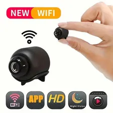 Mini 1080P HD WiFi Indoor Security Camera, Perfect for Surveillance-