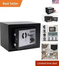 0.23 CuFt Small Security Safe with Electronic Keypad - Ideal for Home or Office
