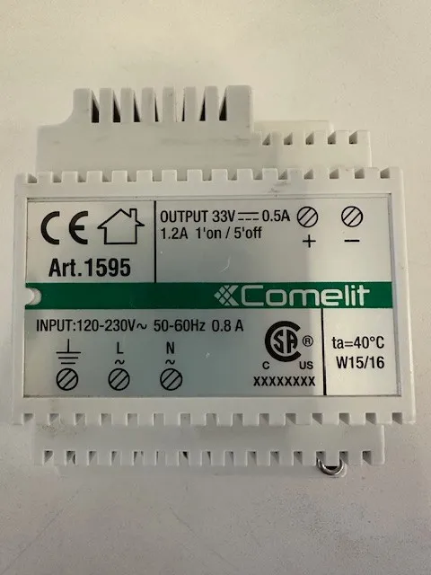 COMELIT 1595 TRANSFORMER ( Power Supply ) OUTPUT 33V