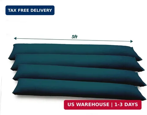 5FT Water Activated Flood Barriers for Home Door, Sandless Sand Bags for Anti Fl