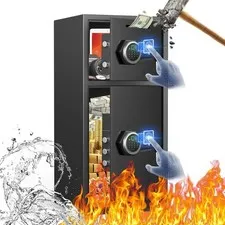 Fireproof Waterproof Large Safe Box with LED Light 7.0 Cu Ft Home Security Safe