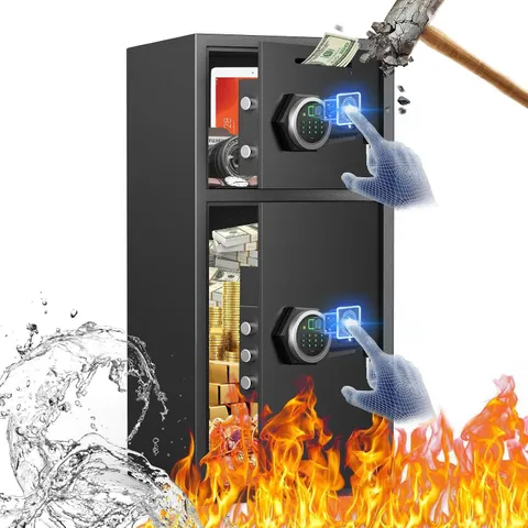 Fireproof Waterproof Large Safe Box with LED Light 7.0 Cu Ft Home Security Safe