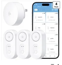 Govee Life Water Leak Detector 1s Smart Gateway 1s H5059 & H5044 - 1 + 3 Pack