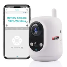 Long Battery Life Indoor Cameras Wireless for Home Security, House Camera Bat...