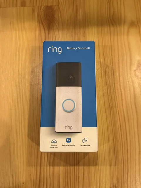 Ring - Battery Doorbell Retinal 2K with wide-angle video 2026