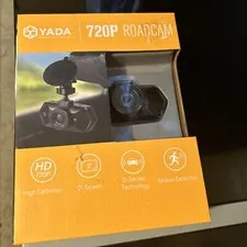 YADA 720P Dash Road Camera, 120-Degree Wide Angle Lens, G-Sensor 4GB SD Card New