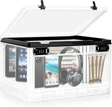 Large Lock Box for Personal Items, 24 Litre Combination Lockable Storage Box for