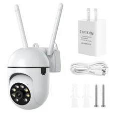Security Camera, 2.4G WiFi Home Waterproof Surveillance Cam, 2-Way Audio