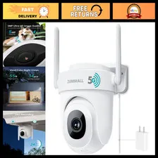 2.5K Wired Home Security Camera, 5MP Outdoor WiFi, AI Motion Detection, 24/7 Rec
