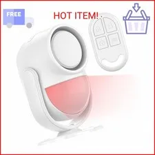 Luckydeer 125dB Loud Motion Sensor Alarm with 328ft Remote Control (40ft PIR Det