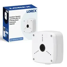 Square Outdoor Junction Box for 3-Screw Base Cameras | Tri-Axel Mounting Junc...