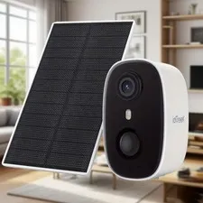 2K WiFi Wireless Outdoor Solar Security Camera Solar Panel,IP66, ieGeek