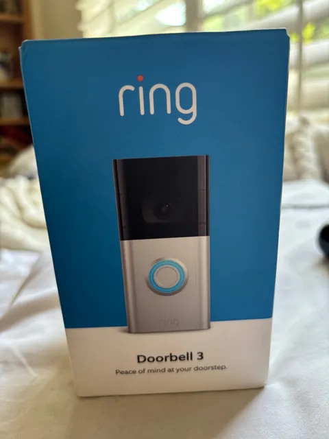 NEW SEALED Ring Video Doorbell 3 Satin Nickel 1080p WiFi 8VRSLZ-0EN0