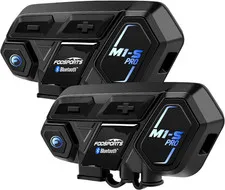 Motorcycle Bluetooth Intercom, Music Sharing, M1S Pro 2000M 10 Riders Group Helm