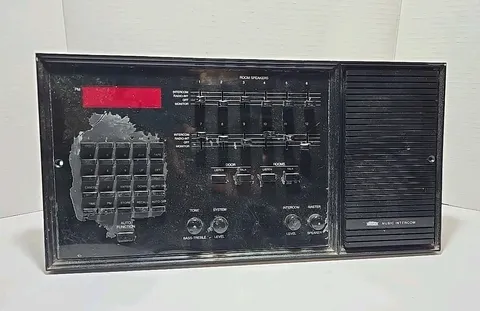 VTG Broan KN401 Music Intercom Master Panel UNTESTED For Parts Or Not Working