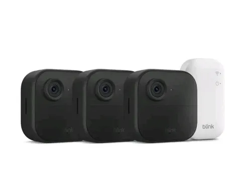New Blink Outdoor 4 Wireless Smart 1080p HD Security Camera - 3 Camera System