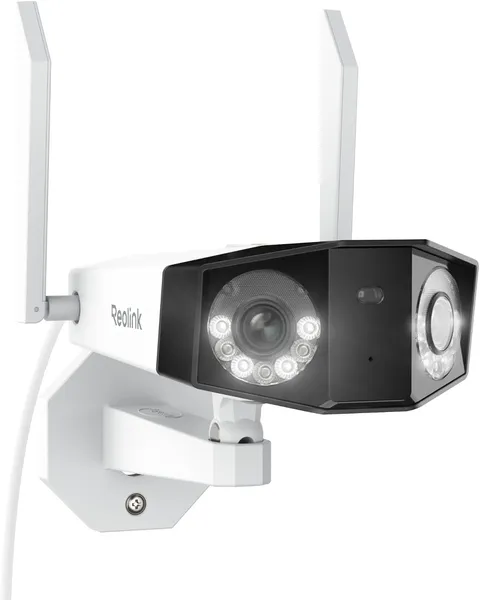 REOLINK 4K Wifi Security Camera with 180° Ultra-Wide Angle, 2.4/5Ghz Plug-In Out