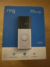 NEW Ring Wired Doorbell Plus Doorbell Camera Black 5DFYA3