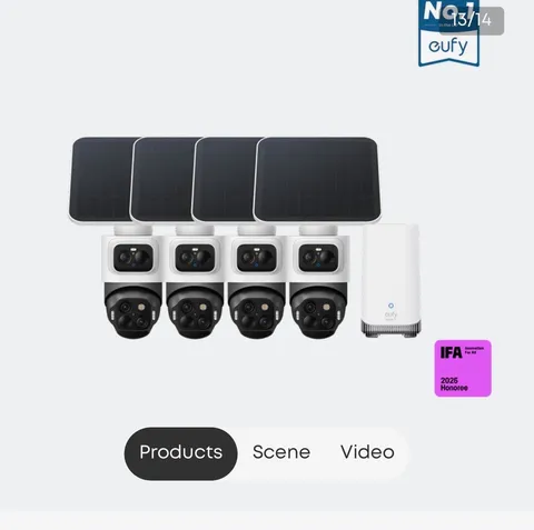 eufyCam S4 4-Cam Kit Camera System Security Home Security