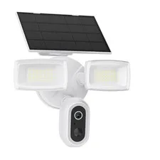 Solar Flood Light Camera, 2K Wireless Outdoor Floodlight Security Cam, Motion...
