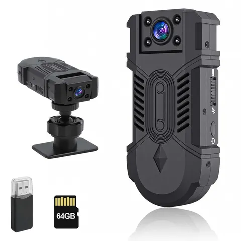 Mini Body Camera 1080P, Body Cam with Motion Detection, Pocket Camera with Au...
