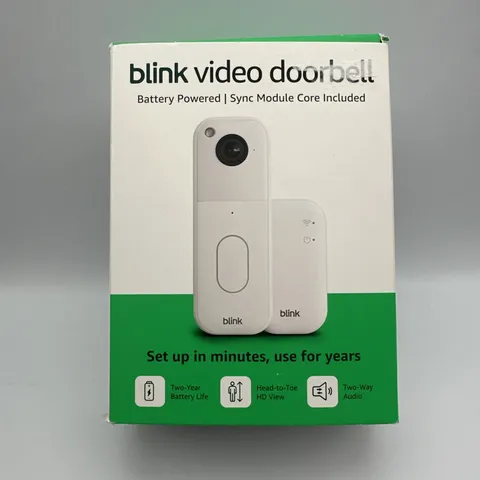 NEW Blink Video Doorbell System Head-to-Toe Module Core White 2ND GEN BATTERY