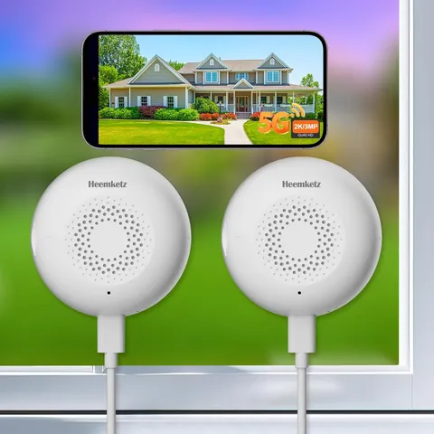 3MP 2K Window Security Camera for Home, AI Human Detection, Real-Time Alerts, Sm