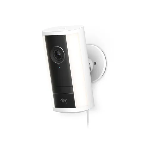 Ring Spotlight Cam Pro (Newest Model, 4k, White, Plug-In)
