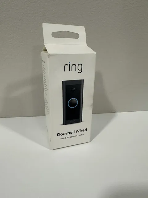 Ring Video Doorbell (Wired) Black - New Open Box