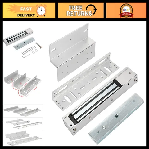 Heavy-Duty Electromagnetic Door Lock 280KG 600LBS Holding Force 12V NC Access Co