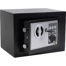 Small Steel Security Safe Box Electronic Keypad for Jewelry Cash Black